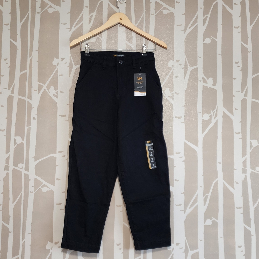 Lee: Black Boyfriend Mid Rise Pants